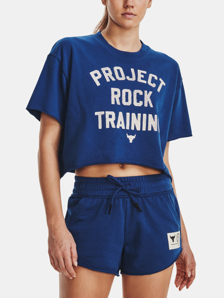 Under Armour Project Rock SS Crop Rvl Terry TG Горна част