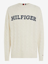 Tommy Hilfiger Cable Monotype Crew Neck Пуловер