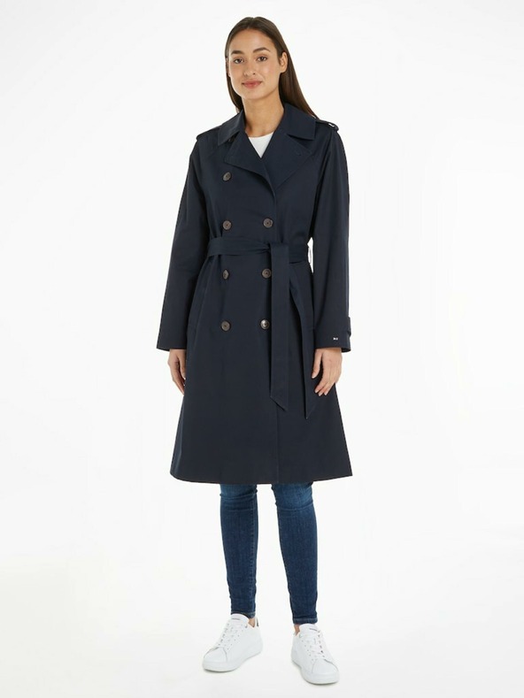 Tommy Hilfiger Cotton Classic Trench Палто Sin