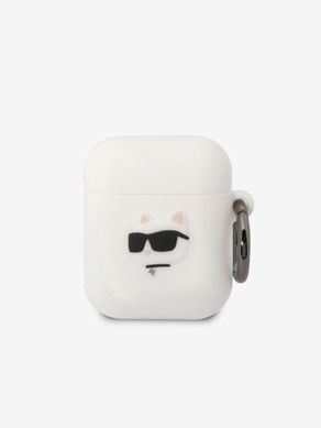 Karl Lagerfeld Airpods 1/2 White Калъф