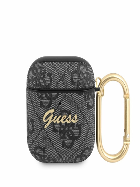 Guess 4G Script PC/PU AirPods 1/2 Black Калъф