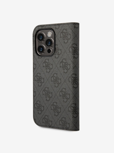 Guess PC/TPU 4G Metal Camera Outline Book iPhone 14 Pro Black Калъф