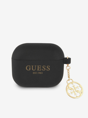 Guess 4G Charm Silikonové AirPods 3 Black Калъф