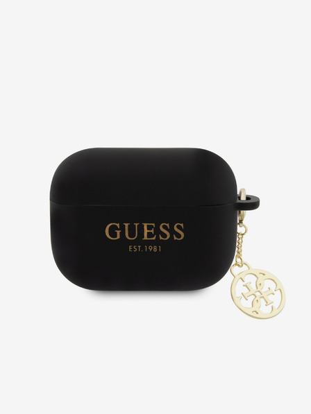 Guess 4G Charm Silikonové AirPods Pro 2 Black Калъф