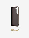 Guess 4G Charm Zadní Kryt pro Samsung Galaxy S23 Brown Калъф за телефон