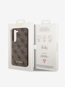 Guess 4G Charm Zadní Kryt pro Samsung Galaxy S23 Brown Калъф за телефон