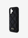 Guess PU Leather Quilted Zadní Kryt pro iPhone 16 Plus Black Калъф за телефон