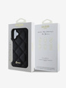 Guess PU Leather Quilted Zadní Kryt pro iPhone 16 Plus Black Калъф за телефон