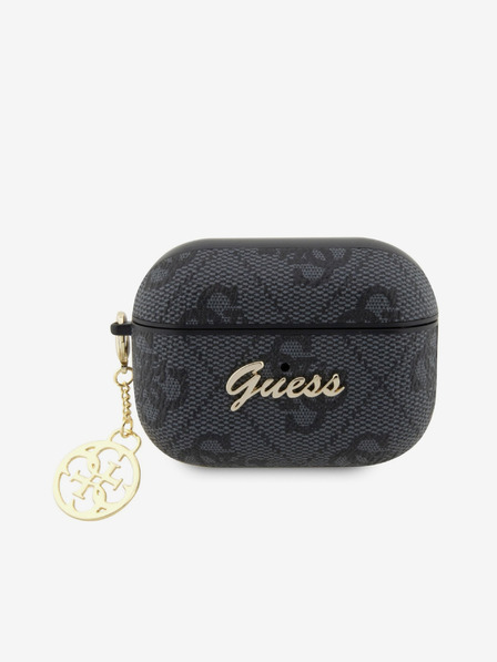 Guess 4G Script PC/PU Charm AirPods Pro 2 Black Калъф