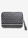 DKNY PU Leather Checkered Pattern and Stripe Notebook 15/16 Black" Калъф