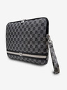 DKNY PU Leather Checkered Pattern and Stripe Notebook 15/16 Black" Калъф