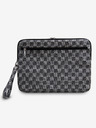 DKNY PU Leather Checkered Pattern and Stripe Notebook 15/16 Black" Калъф