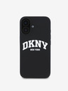 DKNY Liquid Silicone Arch Logo MagSafe Zadní Kryt pro iPhone 16 Black Калъф за телефон