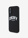 DKNY Liquid Silicone Arch Logo MagSafe Zadní Kryt pro iPhone 16 Black Калъф за телефон