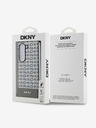 DKNY PU Leather Repeat Pattern Bottom Stripe MagSafe Zadní Kryt pro Samsung Galaxy Z Fold 6 Brown Калъф за телефон