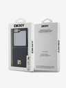 DKNY PU Leather Stack Logo Zadní Kryt pro Samsung Galaxy Z Flip 6 Black Калъф за телефон