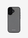 DKNY PU Leather Silver Metal Logo Magsafe iPhone 16 Grey Калъф за телефон