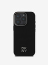 DKNY PU Leather Stack Logo Magsafe  iPhone 16 Pro Black Калъф за телефон