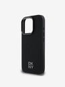 DKNY PU Leather Stack Logo Magsafe  iPhone 16 Pro Black Калъф за телефон