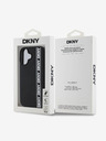 DKNY 3D Rubber Repeat Logo Line iPhone 16 Black Калъф за телефон