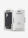 DKNY PU Leather Silver Metal Logo Magsafe iPhone 16 Plus Black Калъф за телефон