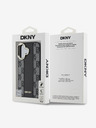 DKNY PU Leather Checkered Pattern Magsafe iPhone 16 Black Калъф за телефон