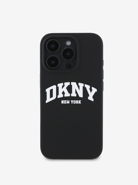 DKNY Liquid Silicone Arch Logo MagSafe iPhone 16 Pro Black Калъф за телефон