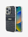 DKNY PC/TPU Repeat Pattern Tonal Stripe Magsafe Zadní Kryt pro iPhone 16 Pro Max Black Калъф за телефон