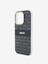 DKNY PC/TPU Repeat Pattern Tonal Stripe Magsafe Zadní Kryt pro iPhone 16 Pro Max Black Калъф за телефон