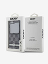 DKNY PU Leather Checkered Pattern and Stripe Samsung Galaxy Z Flip 6 Black Калъф за телефон