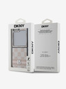 DKNY PU Leather Checkered Pattern and Stripe Samsung Galaxy Z Flip 6 Pink Калъф за телефон