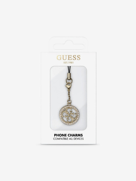 Guess Přívěsek 4G Strass Metal Logo Калъф за телефон