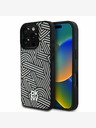 DKNY PU Leather Crosswalk Pattern Magsafe Zadní Kryt pro iPhone 16 Pro Max Ivory Калъф за телефон