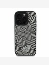 DKNY PU Leather Crosswalk Pattern Magsafe Zadní Kryt pro iPhone 16 Pro Max Ivory Калъф за телефон