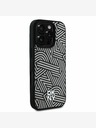 DKNY PU Leather Crosswalk Pattern Magsafe Zadní Kryt pro iPhone 16 Pro Max Ivory Калъф за телефон