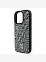 DKNY PU Leather Crosswalk Pattern Magsafe Zadní Kryt pro iPhone 16 Pro Max Ivory Калъф за телефон