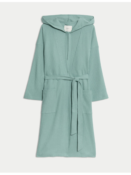 Marks & Spencer Удобен джърси халат с вафлен десен Marks & Spencer