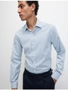 Marks & Spencer Риза от чист памук, нормален силует Marks & Spencer синя