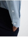 Marks & Spencer Риза от чист памук, нормален силует Marks & Spencer синя