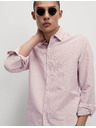 Marks & Spencer Риза от смес от лен и памук Marks & Spencer розова
