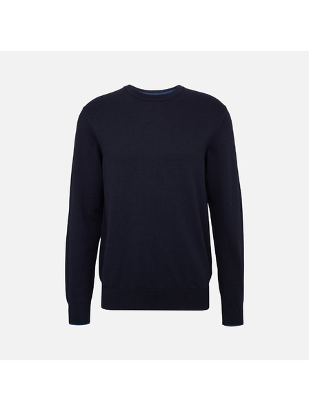 Geox Тъмносин мъжки пуловер Geox Knit
