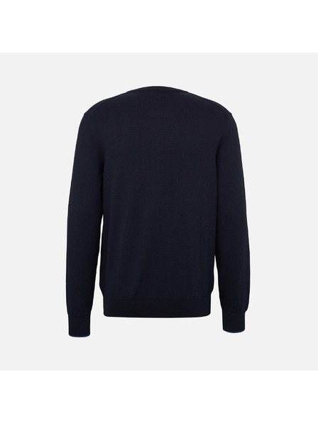 Geox Тъмносин мъжки пуловер Geox Knit