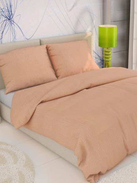 Kvalitex Френско креп спално бельо 200x200, 70x90cm лососово Kvalitex